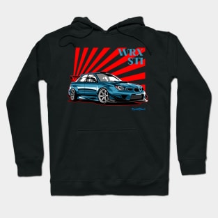 WRX sti illustration vector art Hoodie